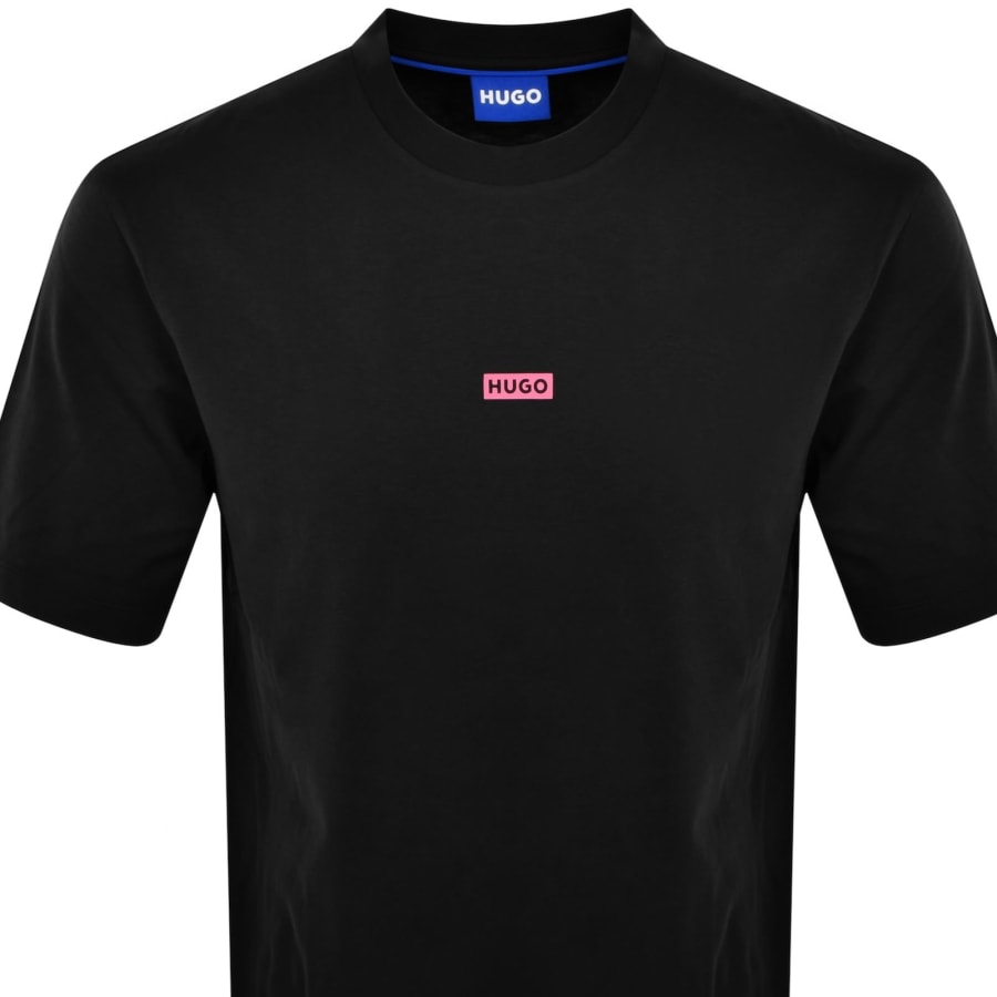 HUGO Blue Nalono T Shirt Black | Mainline Menswear United States
